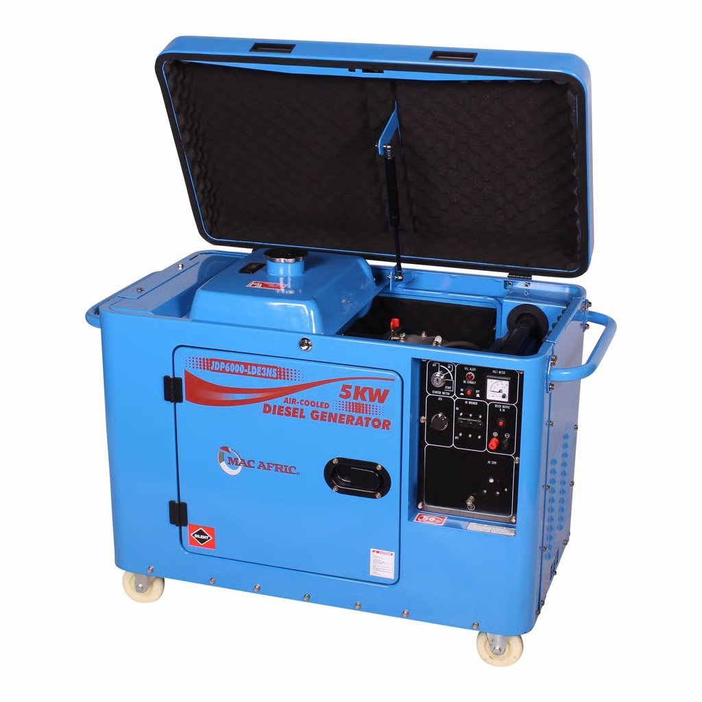 MAC AFRIC 6.5 kVA (5 KW) Standby Enclosed Type Diesel Generator - 230V Single Phase For Sale