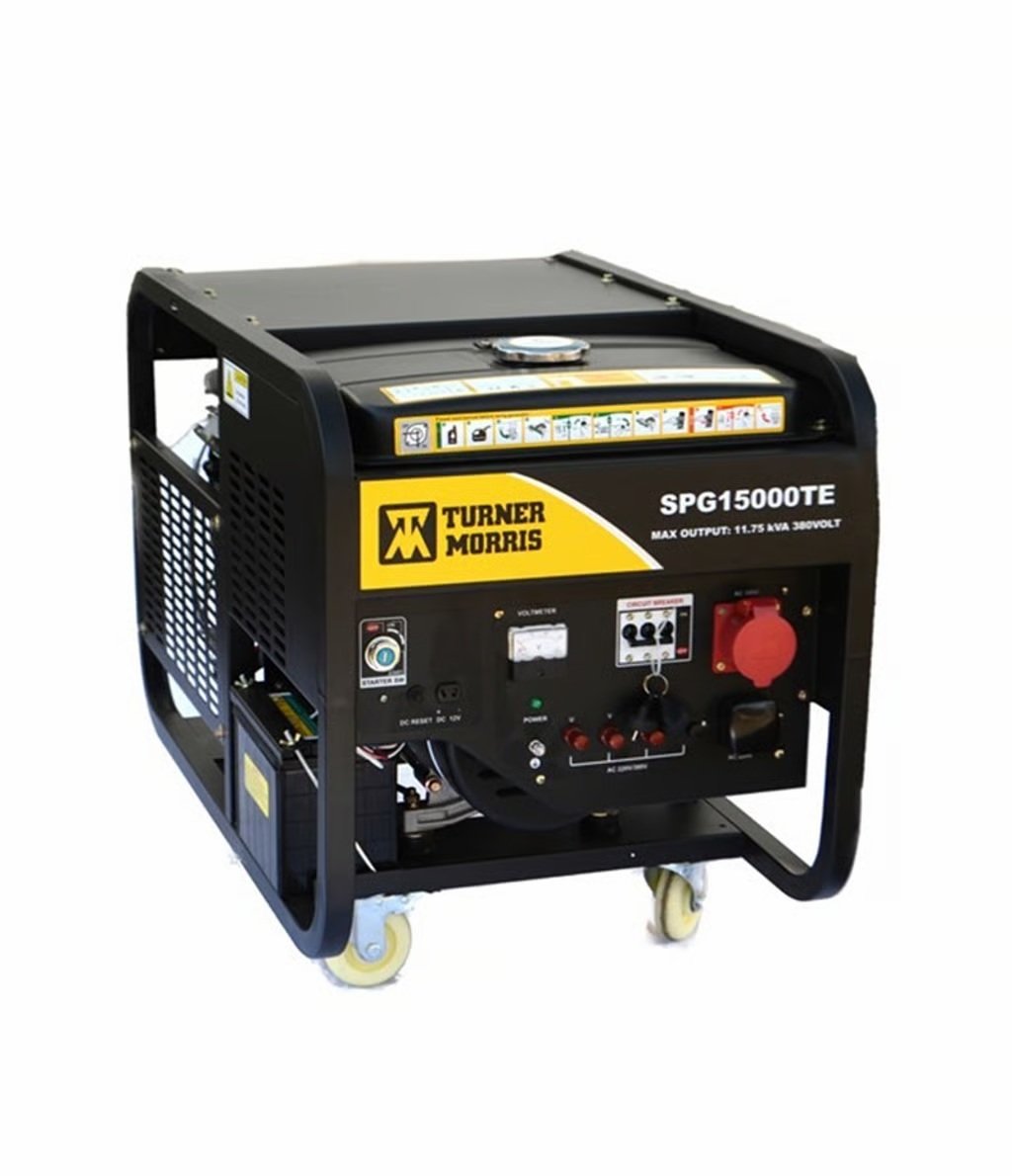 Turner Morris 11.75Kva Petrol Generator 380V Open Frame For Sale